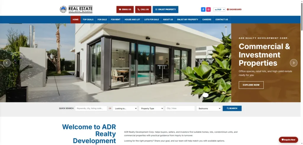 ADR Realty property listings